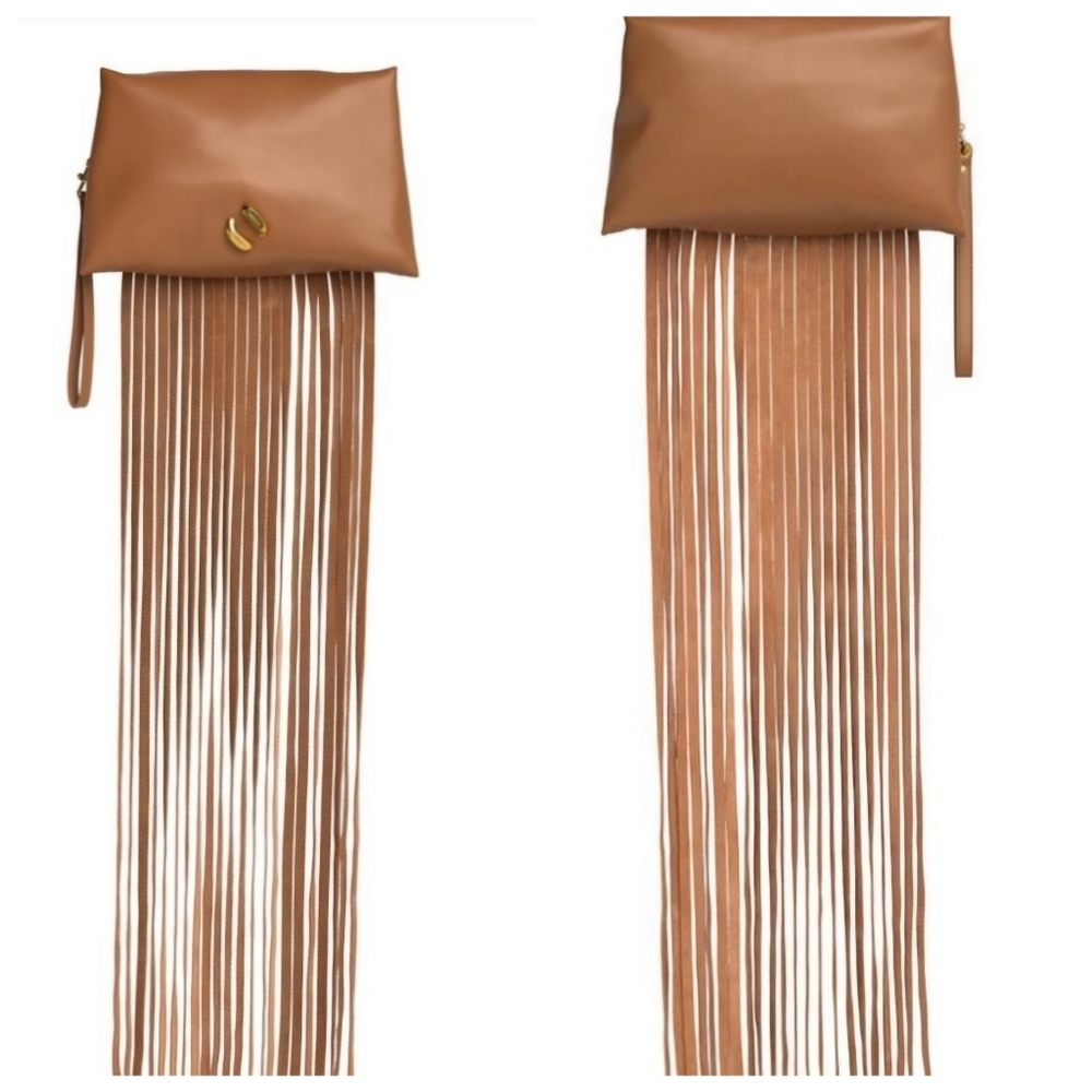 Rebecca Minkoff Pillow Fringe Clutch NWT